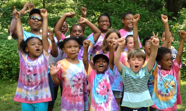 Photo of kids at Nature Kids Camp.