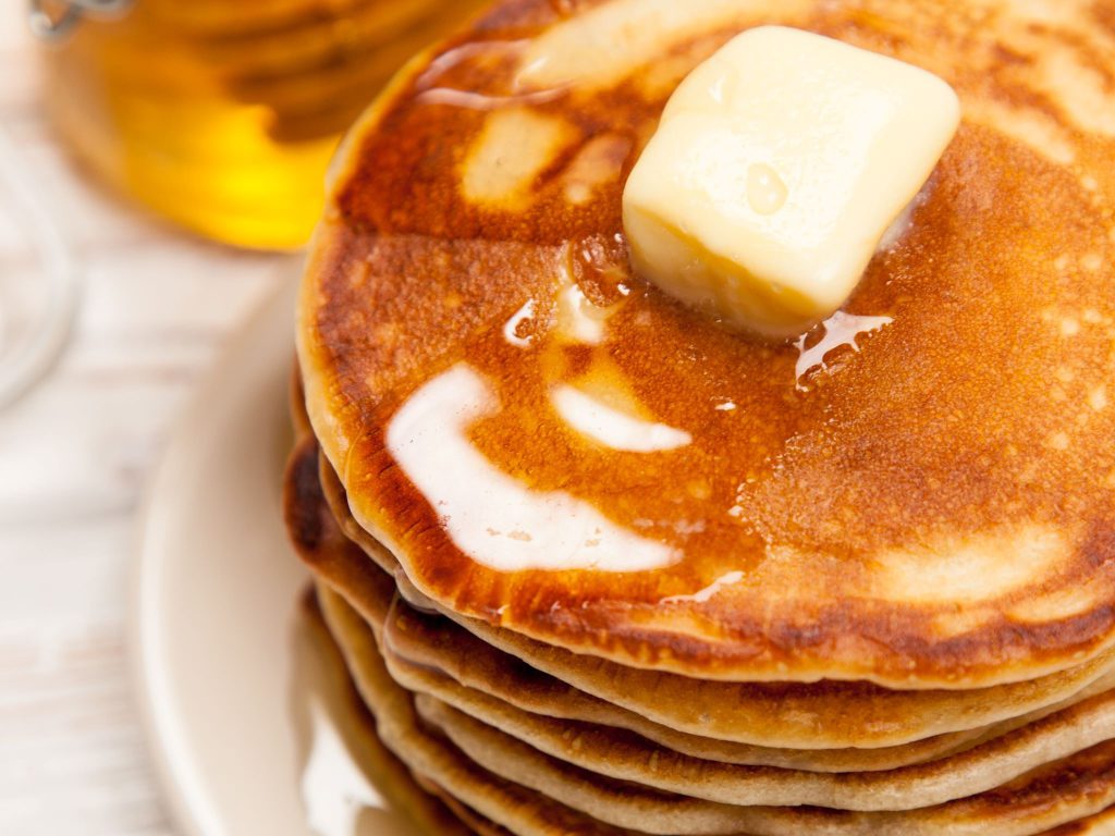 photo of a plate of pancakes